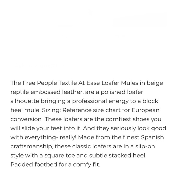 FREE PEOPLE 41 / 9.5 10 At Ease Embossed Suede Slip On Cafe Taupe Loafer Mules - Picture 11 of 15